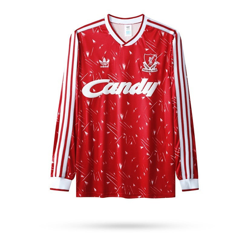 Camisa Retrô Liverpool I Manga Longa 1989/91