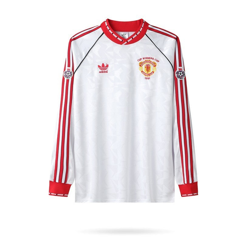 Camisa Retrô Manchester United Manga Longa 1991