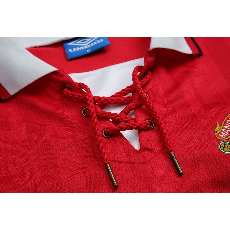 Camisa Retrô Manchester United I Manga Longa 1992/94
