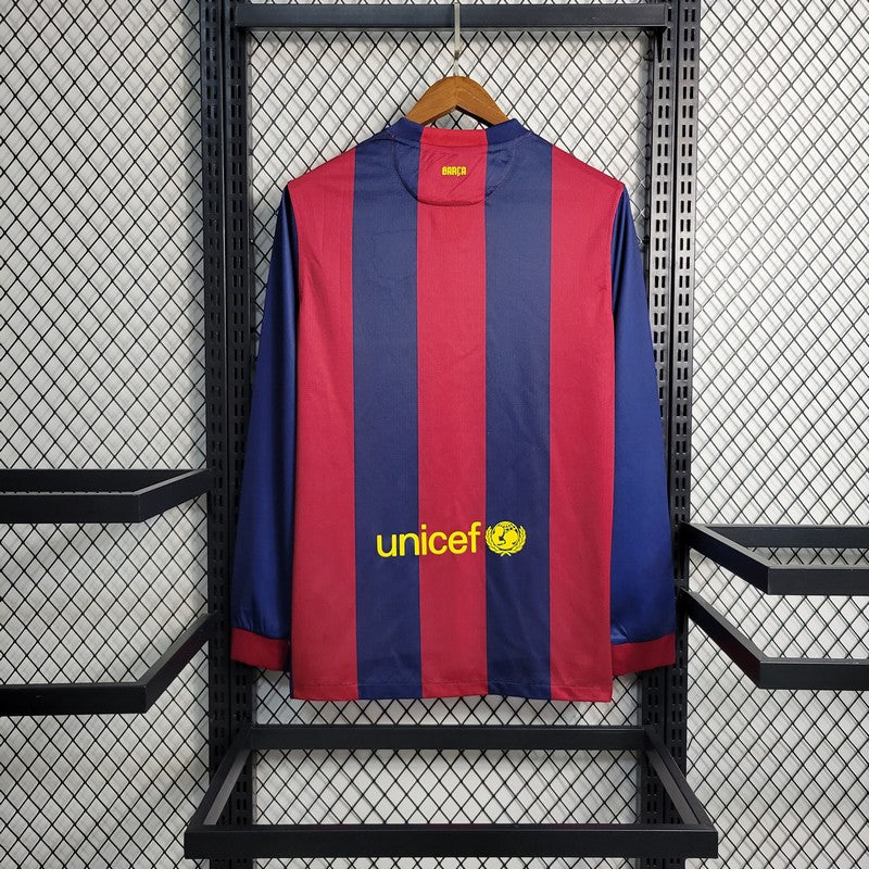 Camisa Retrô Barcelona I Manga Longa 2014/15