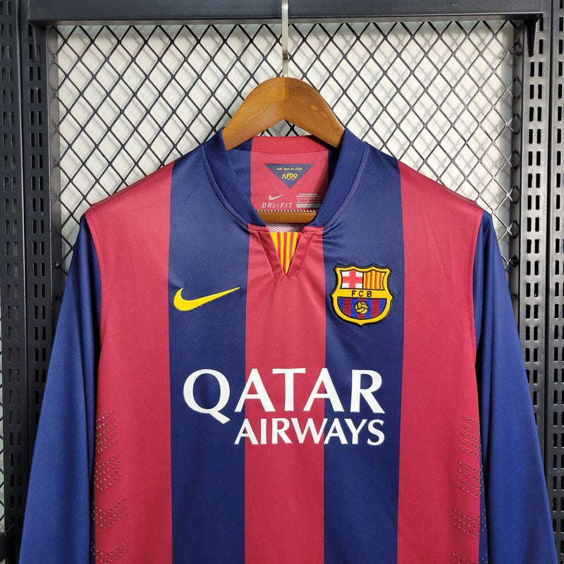 Camisa Retrô Barcelona I Manga Longa 2014/15