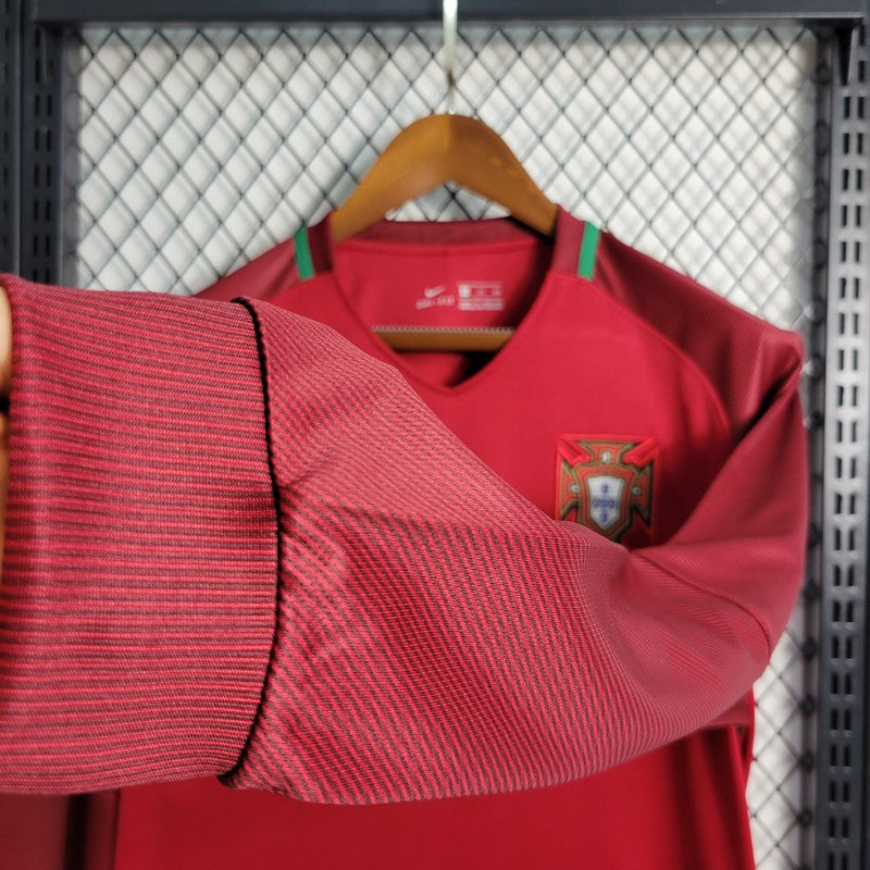 Camisa Retrô Portugal I Manga Longa 2016/17