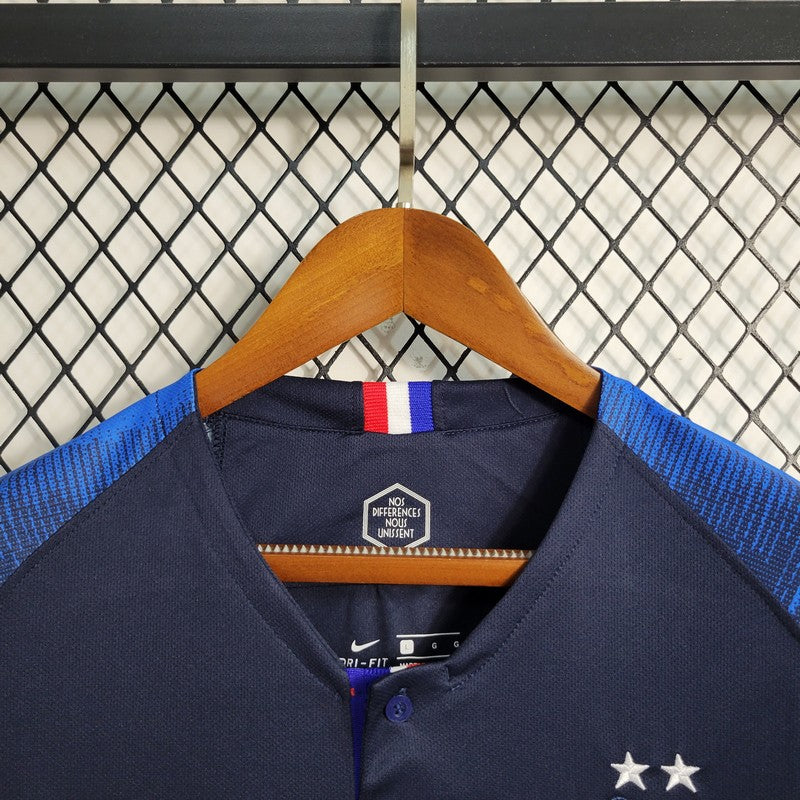 Camisa Retrô França I Manga Longa 2018/19