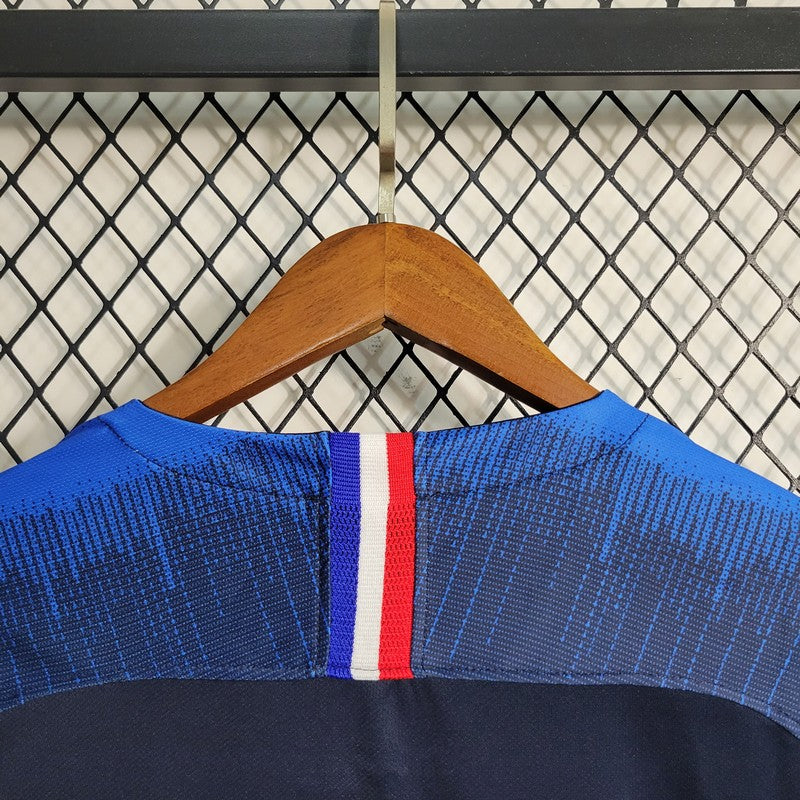 Camisa Retrô França I Manga Longa 2018/19