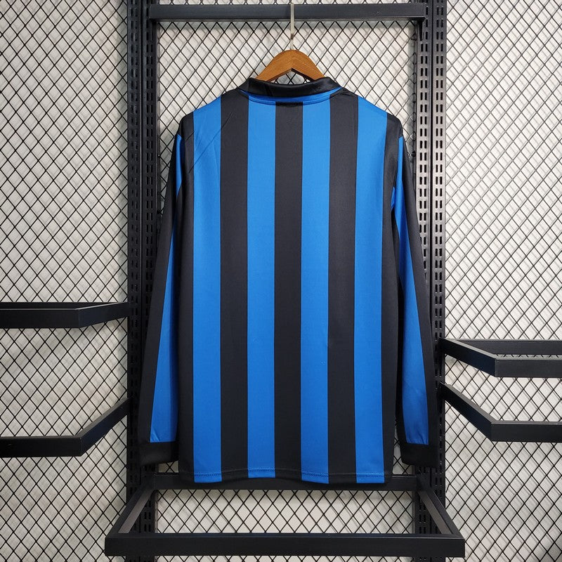 Camisa Retrô Inter Milan I Manga Longa 1998