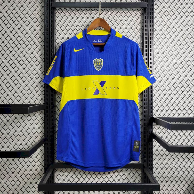 Camisa Retrô Boca Juniors 2005 100th Anniversary