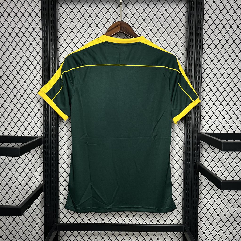 Camisa Retrô Brasil Goleiro 1998 - Verde Escuro