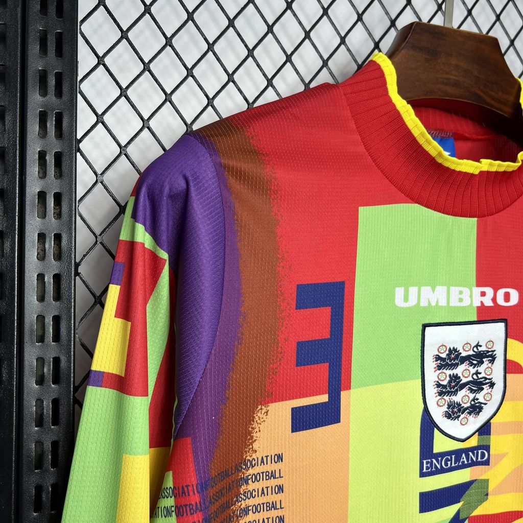 Camisa Retrô Inglaterra Goleiro Manga Longa 1995/96