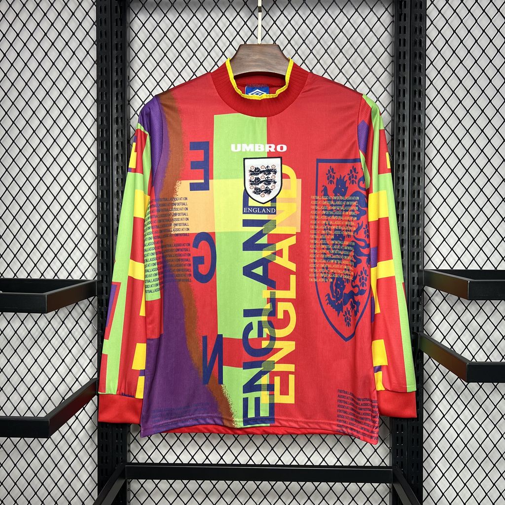 Camisa Retrô Inglaterra Goleiro Manga Longa 1995/96