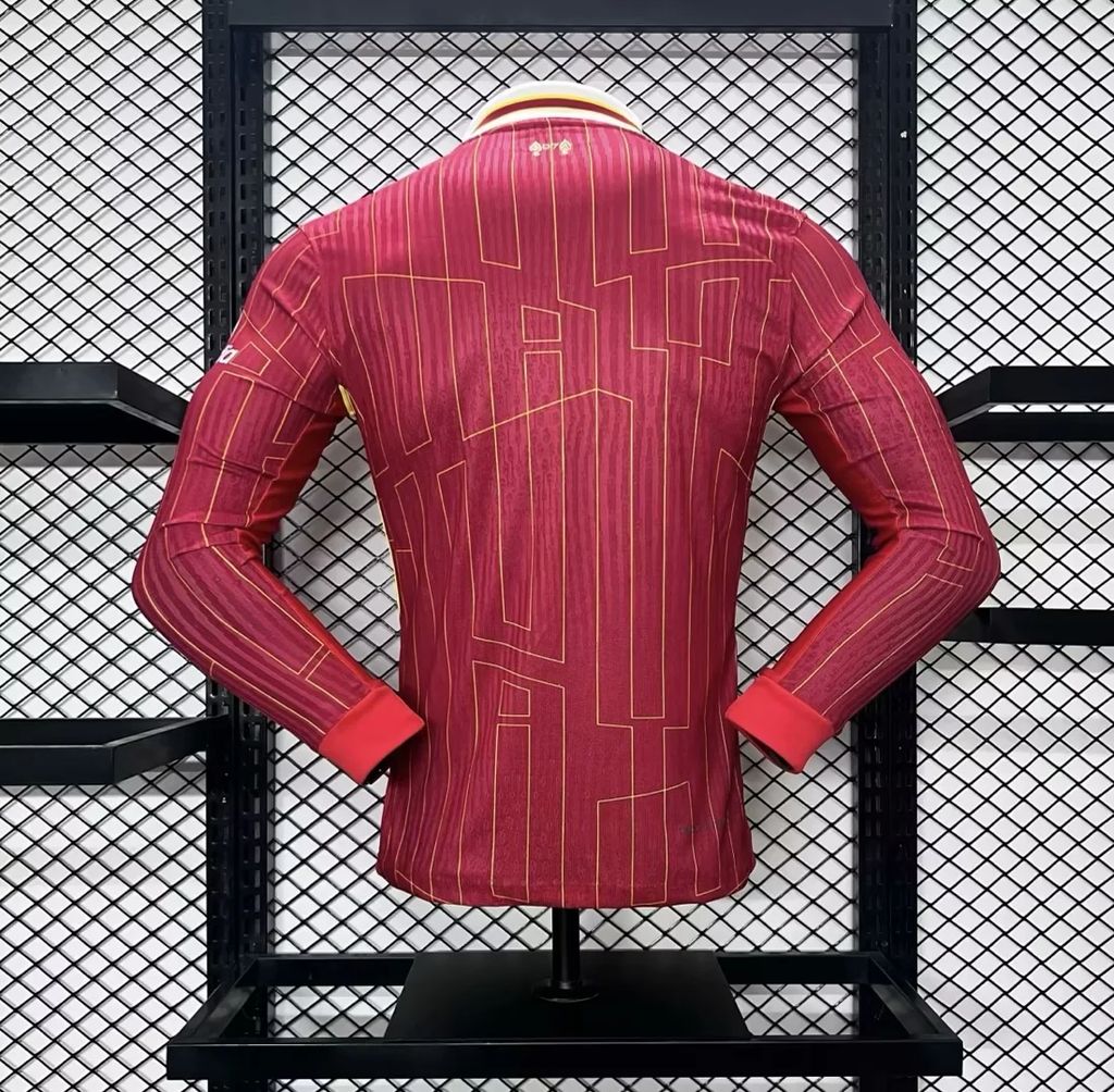 Camisa Liverpool Manga Longa I 2024/25 Jogador Masculina