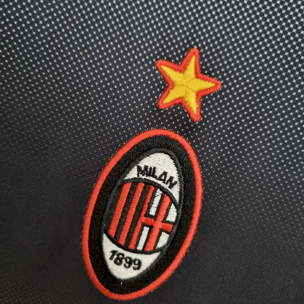 Camisa Retrô AC Milan Treino 1995/96- Preta