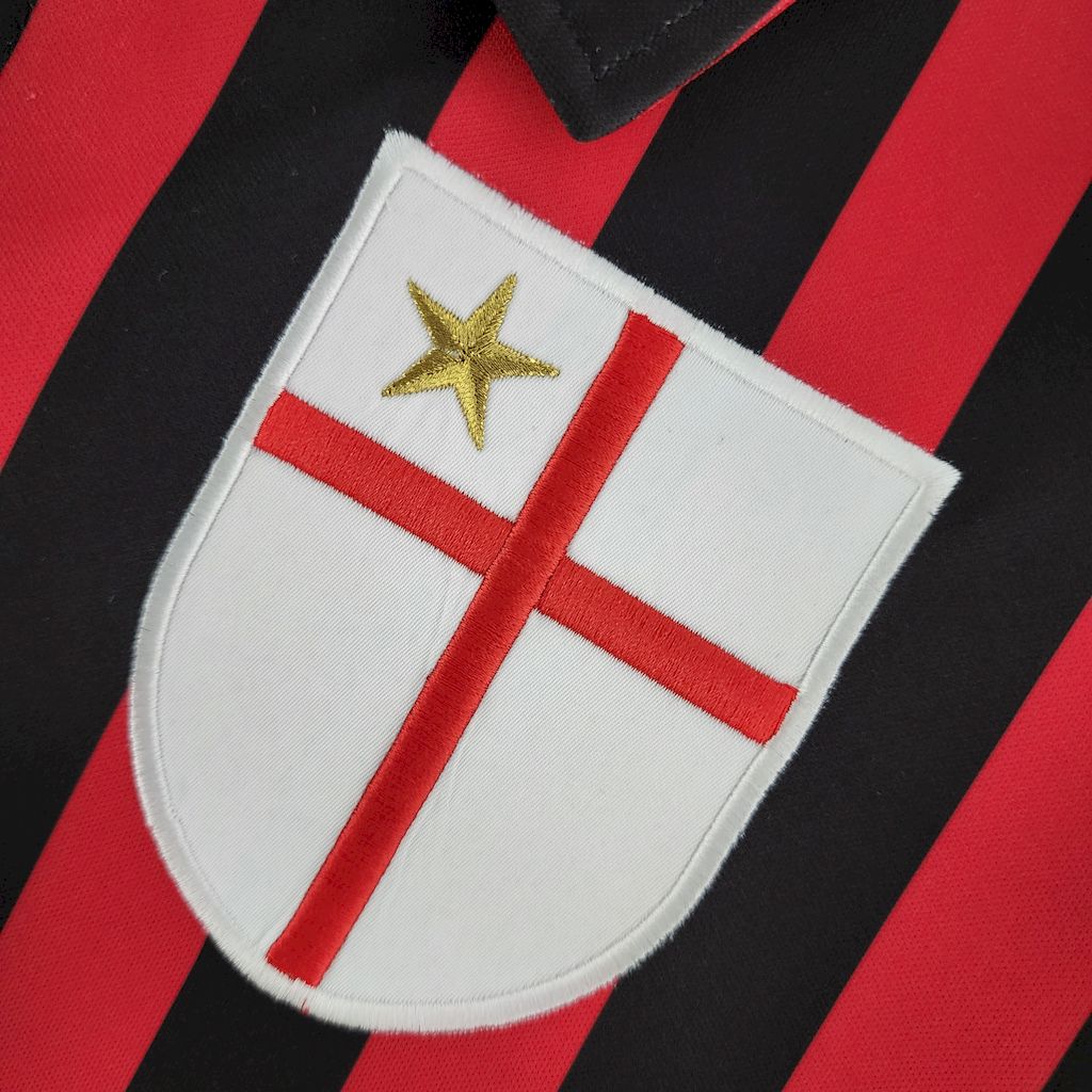 Camisa Retrô AC Milan I Manga Longa 1999/00