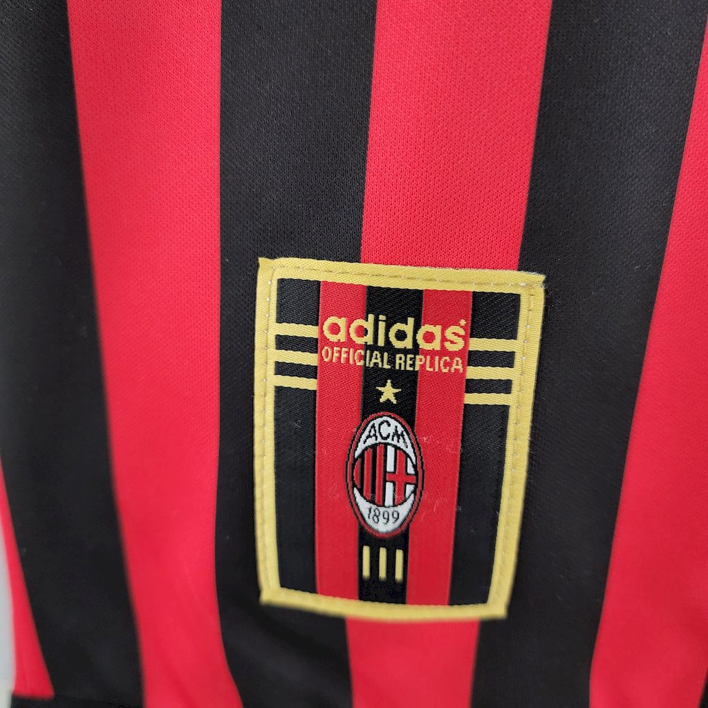 Camisa Retrô AC Milan I Manga Longa 1999/00
