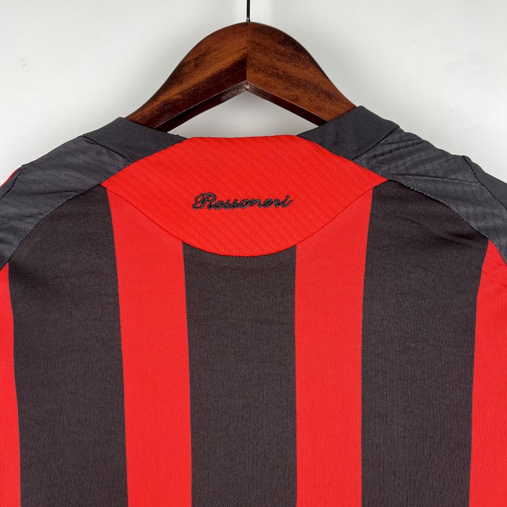 Camisa Retrô AC Milan I Manga Longa 2008/09