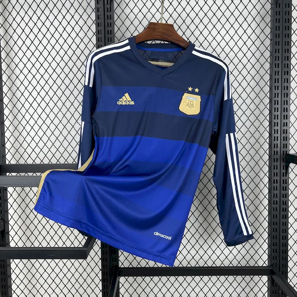 Camisa Retrô Argentina II Manga Longa 2014