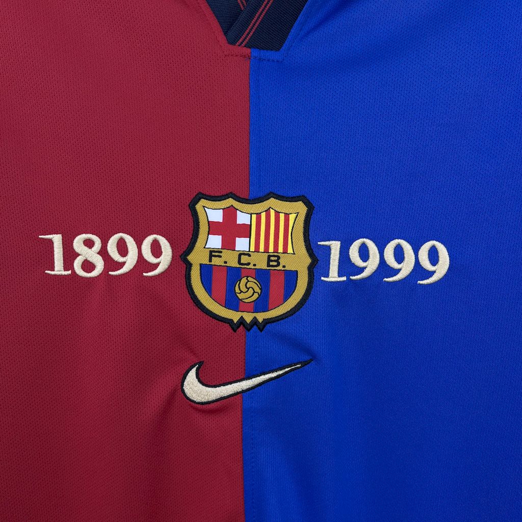 Camisa Retrô Barcelona Centenário 1899/1999