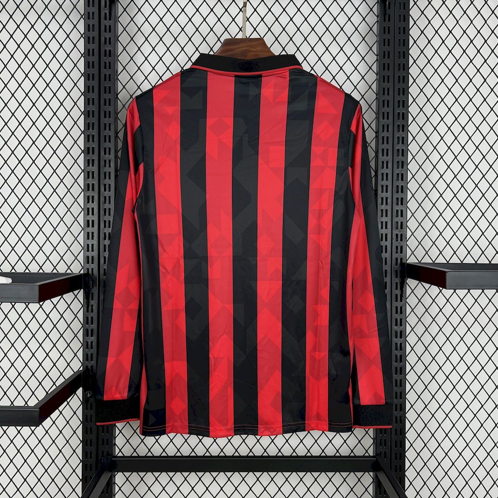 Camisa Retrô AC Milan I Manga Longa 1993/94