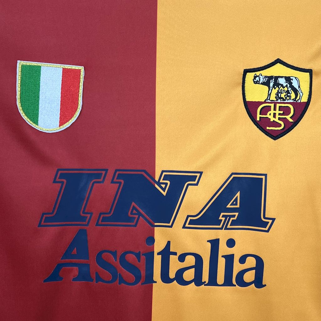 Camisa Retrô Roma I Manga Longa 2001/02