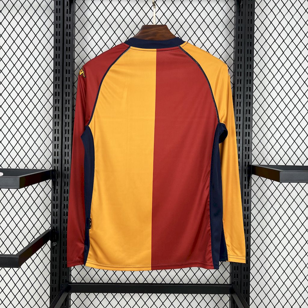 Camisa Retrô Roma I Manga Longa 2001/02