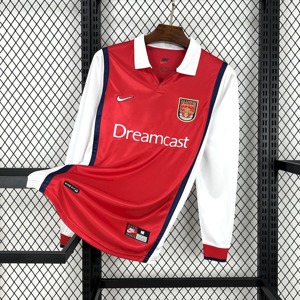 Camisa Retrô Arsenal I Manga Longa 1999/00