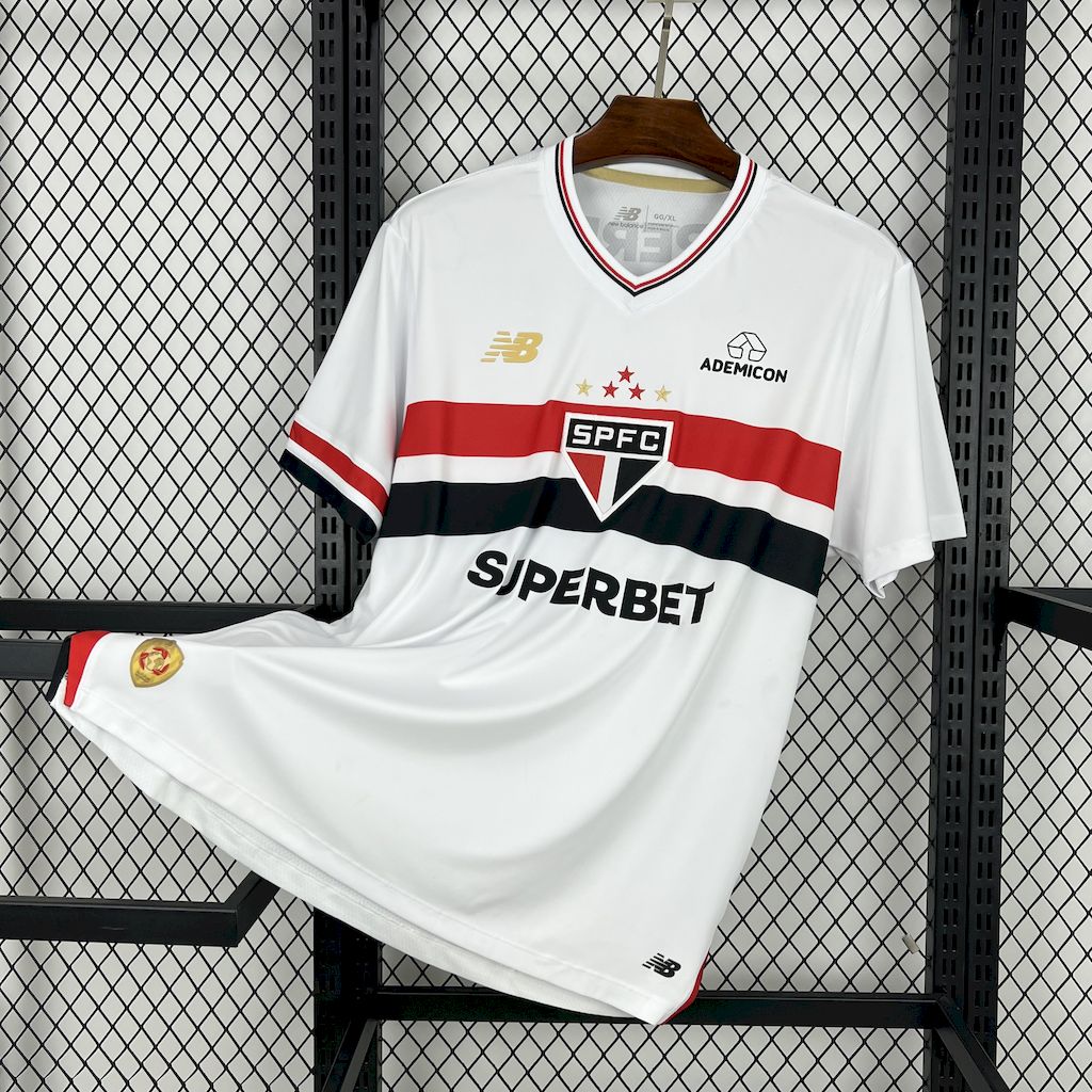 Camisa Sao Paulo l 2025/26 Torcedor Masculina