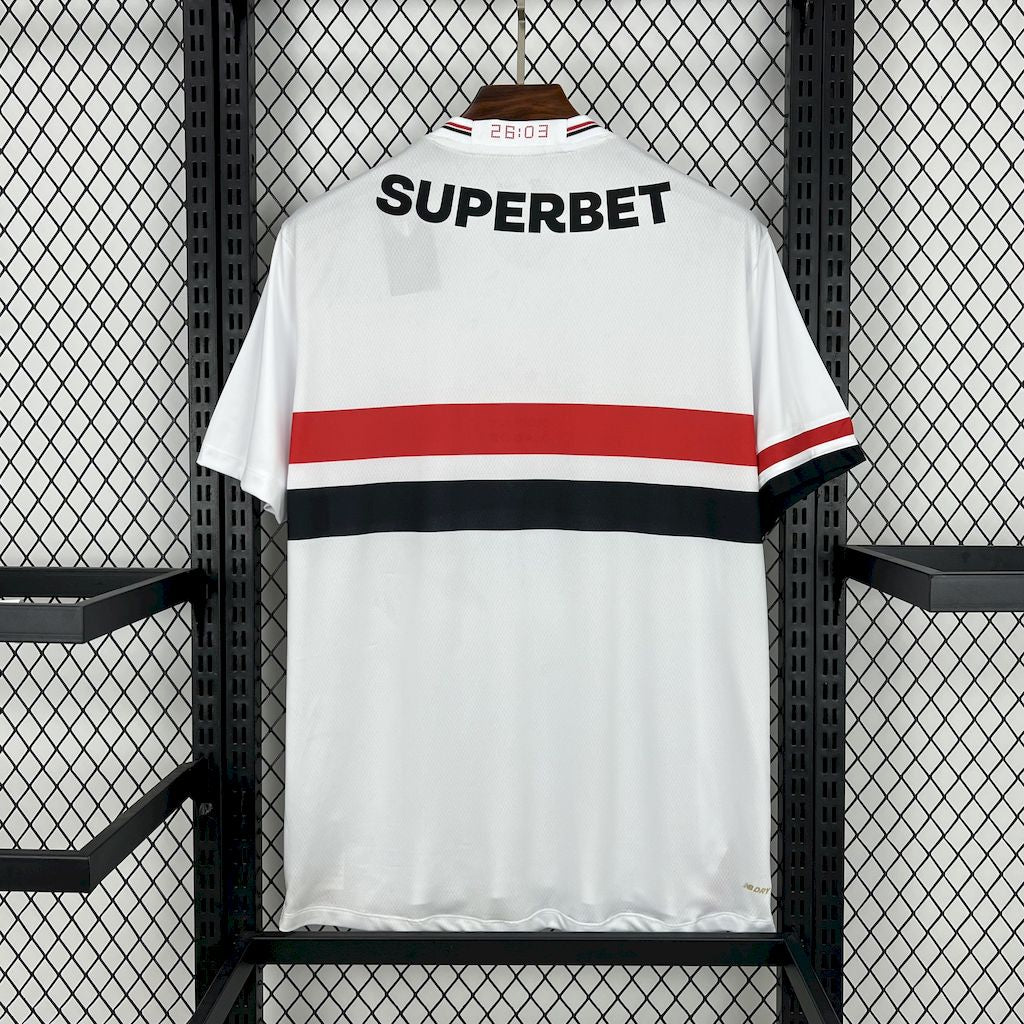 Camisa Sao Paulo l 2025/26 Torcedor Masculina