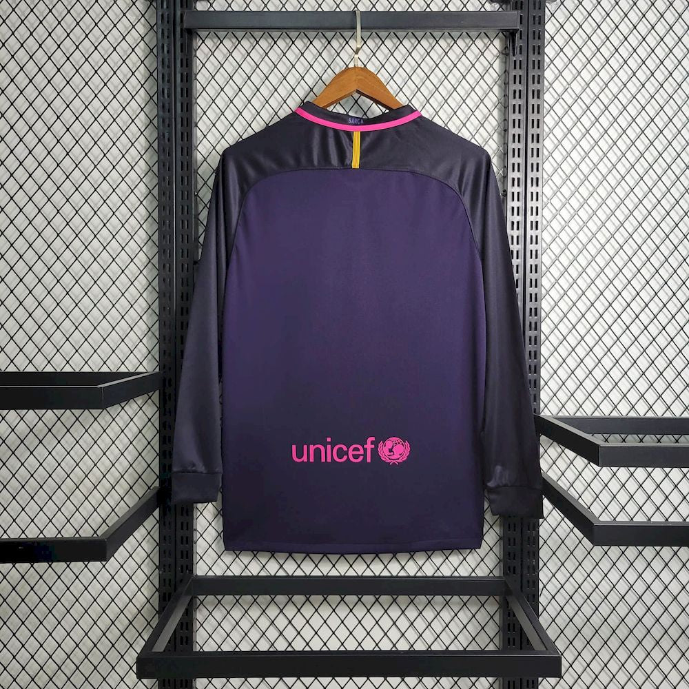 Camisa Retrô Barcelona II Manga Longa 2016/2017