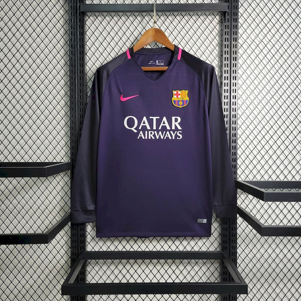 Camisa Retrô Barcelona II Manga Longa 2016/2017