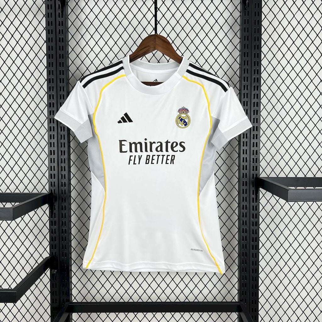 Camisa Real Madrid l 2025/26 Torcedor Feminina