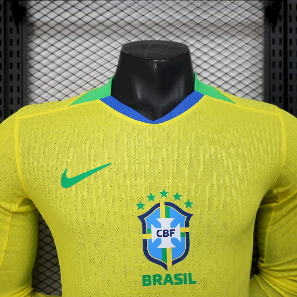 Camisa Brasil l Manga Longa 2025/26 Jogador Masculina
