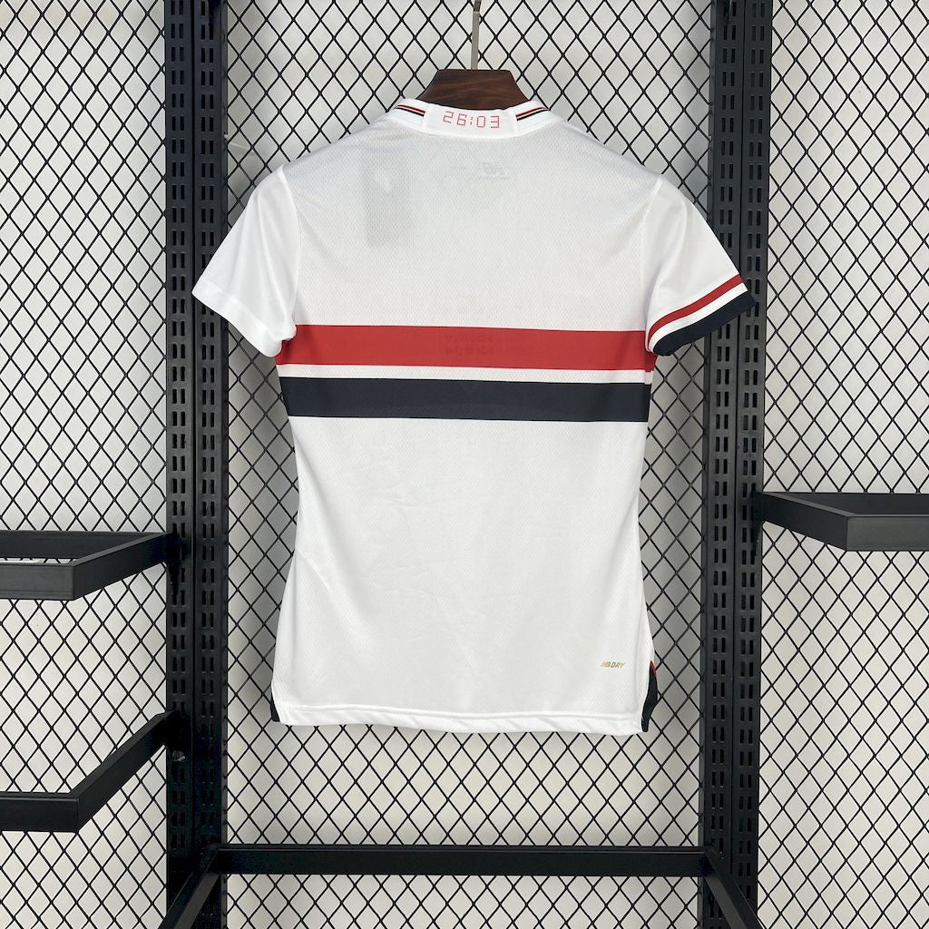 Camisa Sao Paulo l 2025/26 Torcedor Feminina