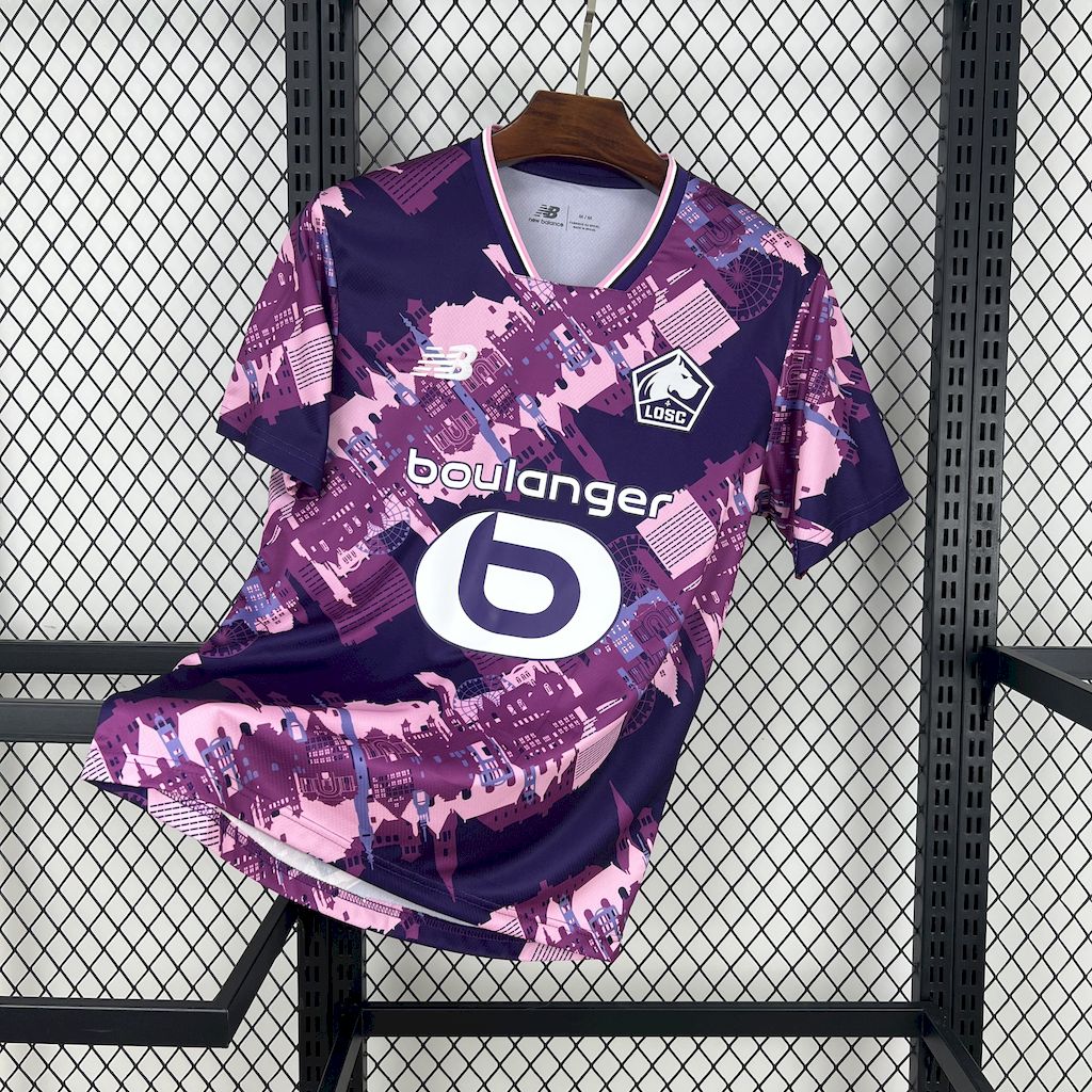 Camisa Lille OSC ll 2025/26 Torcedor Masculina
