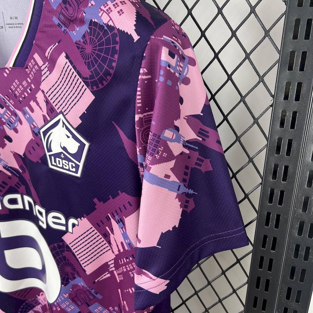 Camisa Lille OSC ll 2025/26 Torcedor Masculina