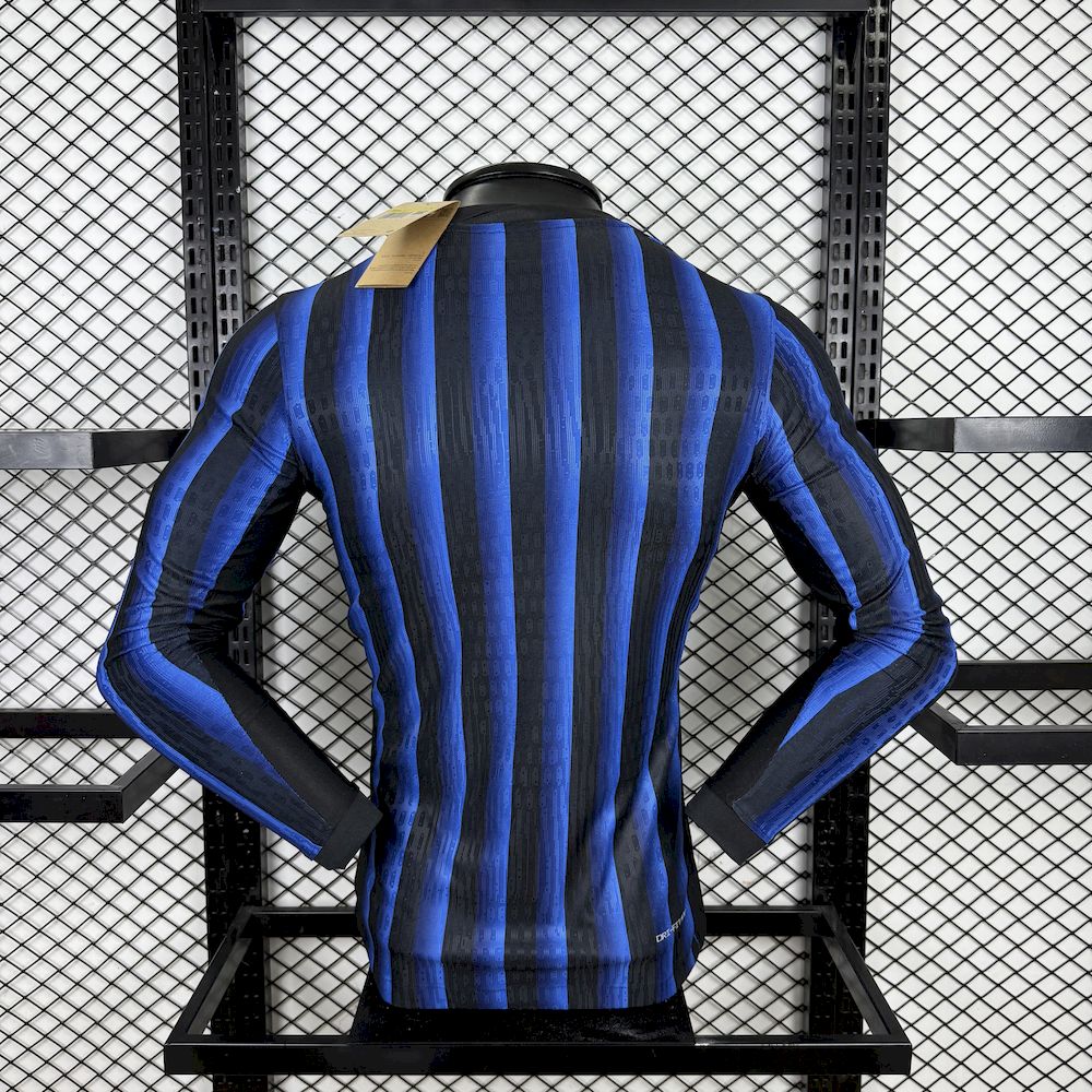 Camisa Inter Milan I Manga Longa 2025/26 Jogador Masculina