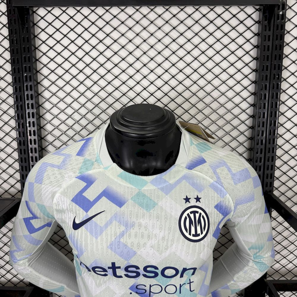 Camisa Inter Milan II Manga Longa 2025/26 Jogador Masculina