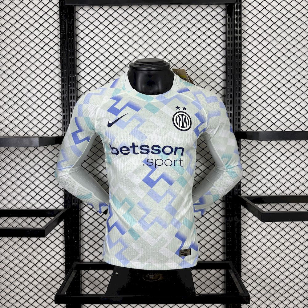 Camisa Inter Milan II Manga Longa 2025/26 Jogador Masculina