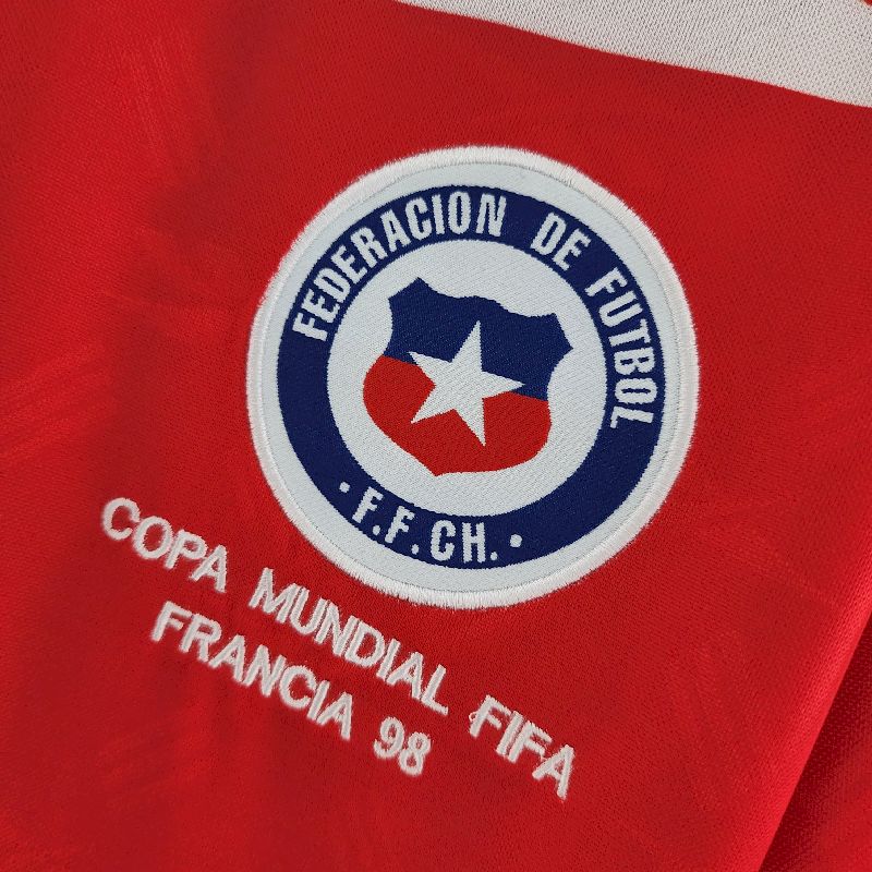 Camisa Retrô Chile I Manga Longa 1998