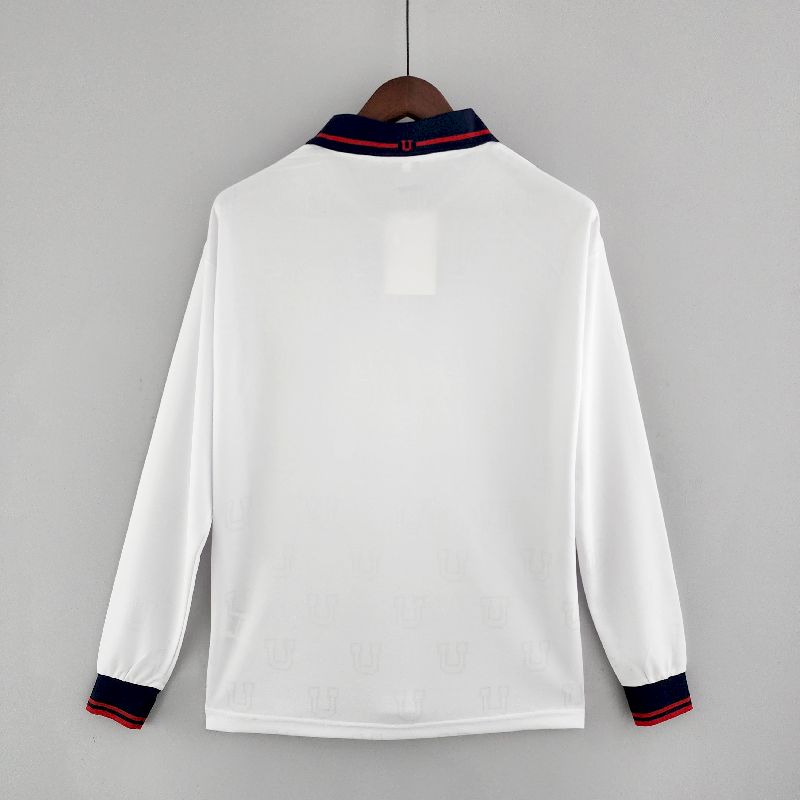Camisa Retrô Universidad de Chile I Manga Longa 1998 - Branca