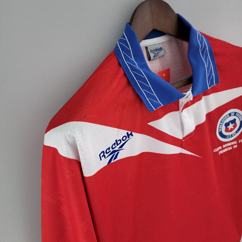 Camisa Retrô Chile I Manga Longa 1998
