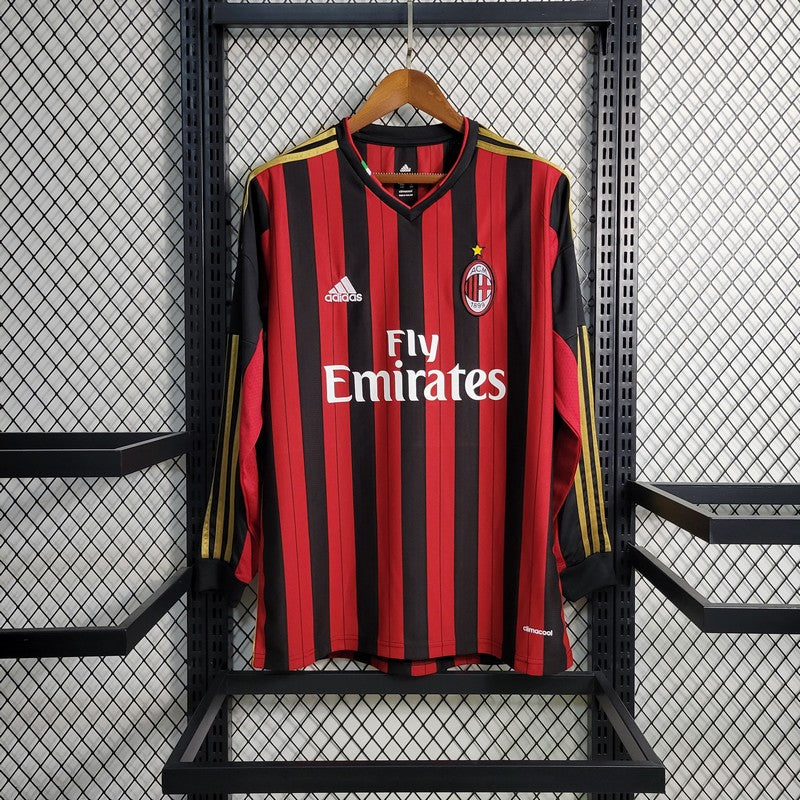 Camisa Retrô AC Milan Manga Longa 2013/14
