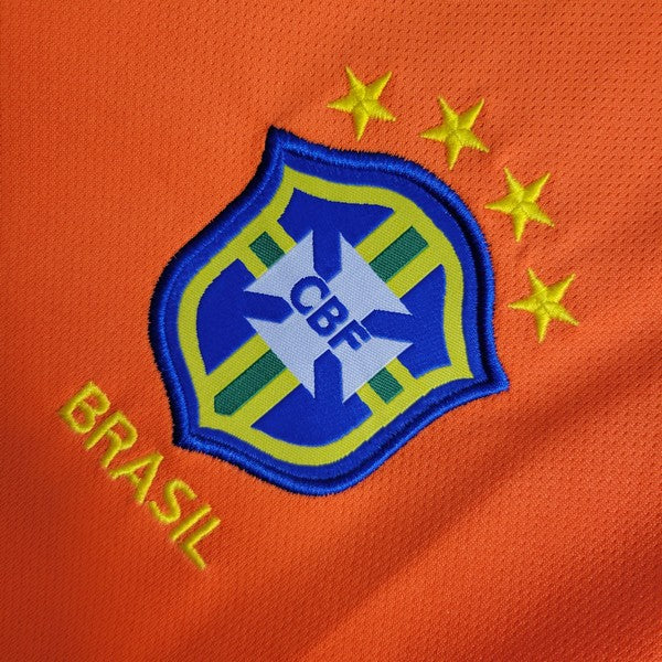 Camisa Retrô Brasil Goleiro Manga Longa 1998