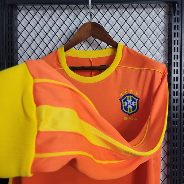 Camisa Retrô Brasil Goleiro Manga Longa 1998