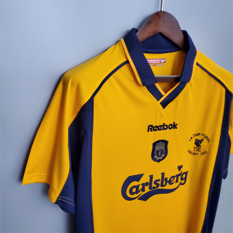 Camisa Retrô Liverpool II 2000/01- Amarela