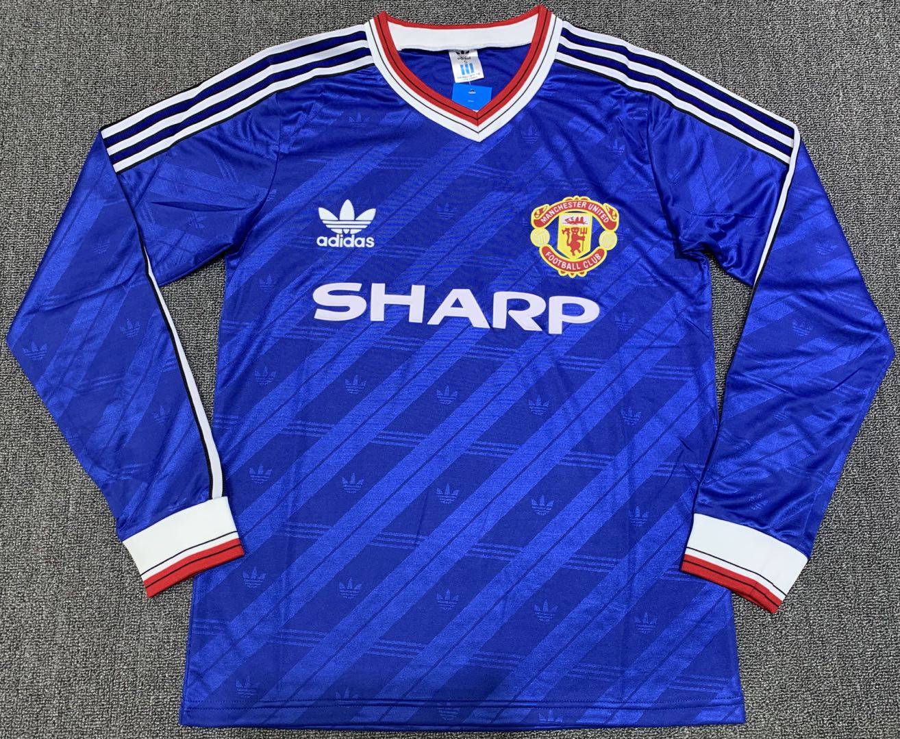 Camisa Retrô Manchester United III Manga Longa 1986/88