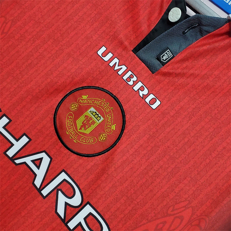 Camisa Retrô Manchester United I Manga Longa 1996