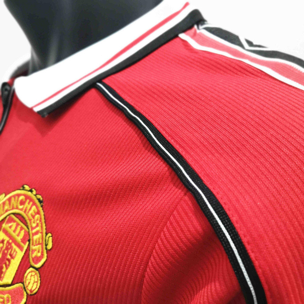 Camisa Retrô Manchester United I Manga Longa 1998/99