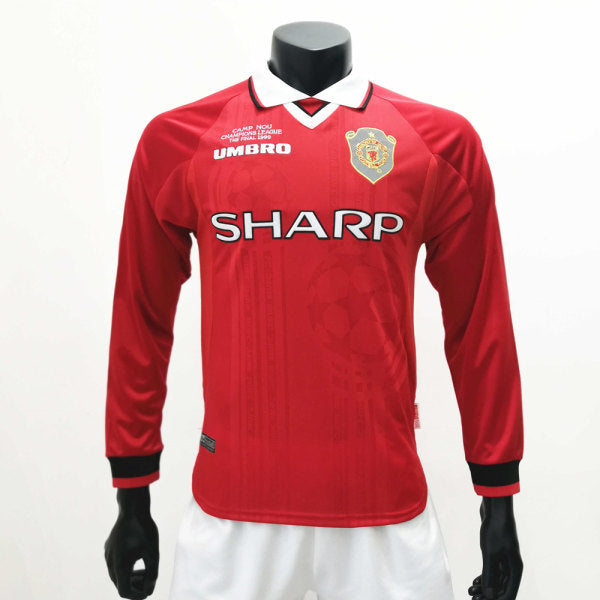 Camisa Retrô Manchester United I Manga Longa 1999/00
