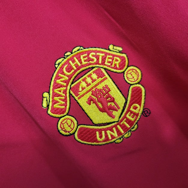 Camisa Retrô Manchester United I Manga Longa 2002/04