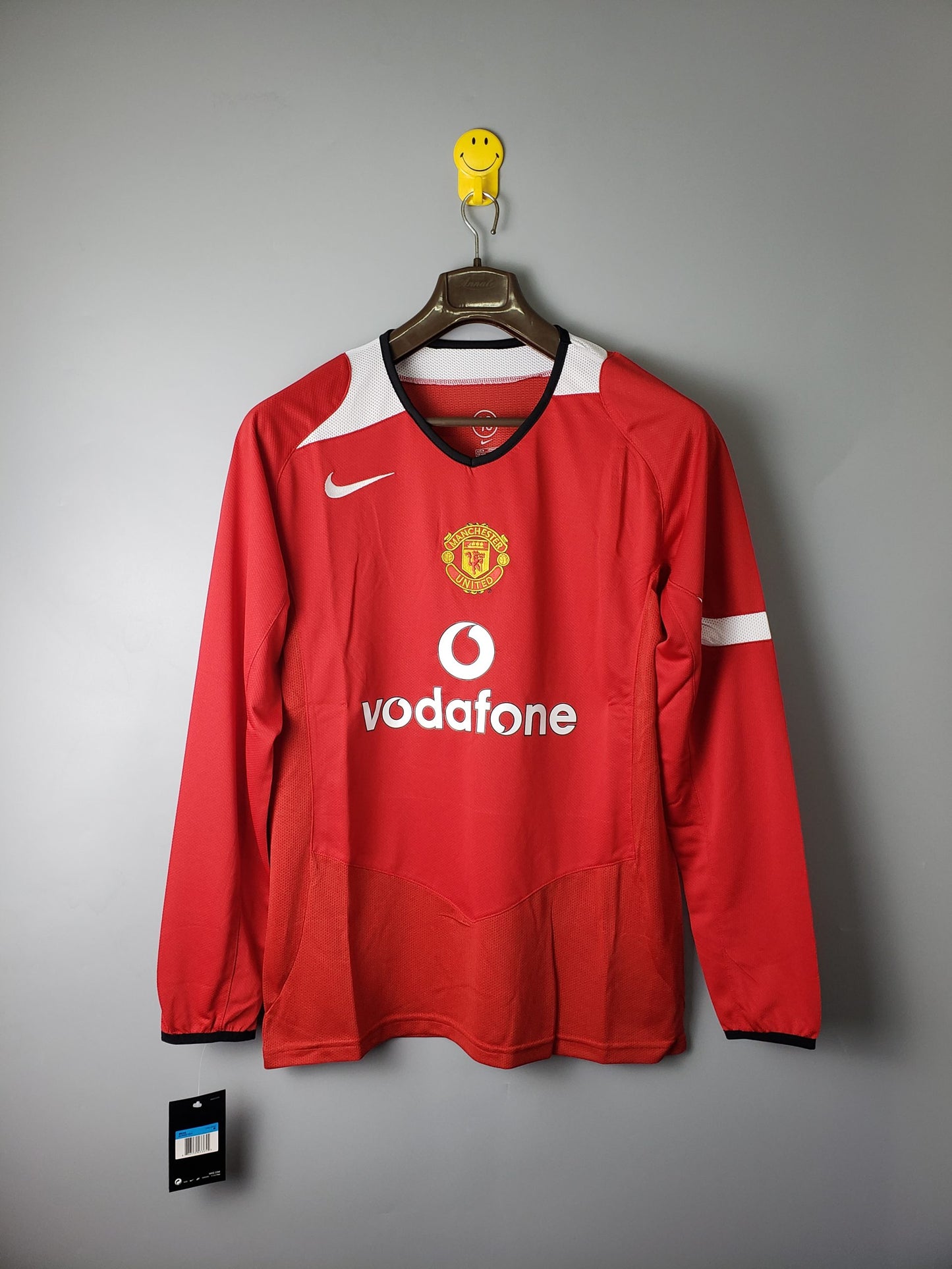 Camisa Retrô Manchester United I Manga Longa 2004/06