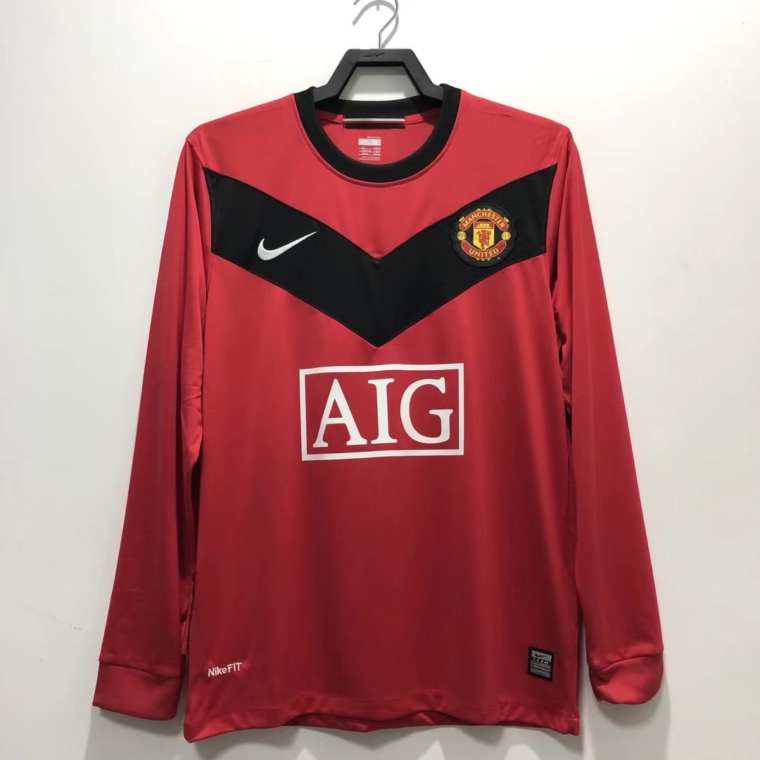 Camisa Retrô Manchester United I Manga Longa 2009/10